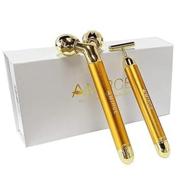 Other - Face Massager Roller Golden 3D Roller Electric Facial Roller And T Shape Facial